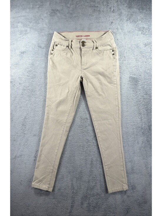 Sabrina Lauren Pants - Sabrina Lauren Beige Slim Fit Pants Size 10